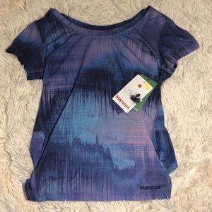 Marmot Purple athletic shirt